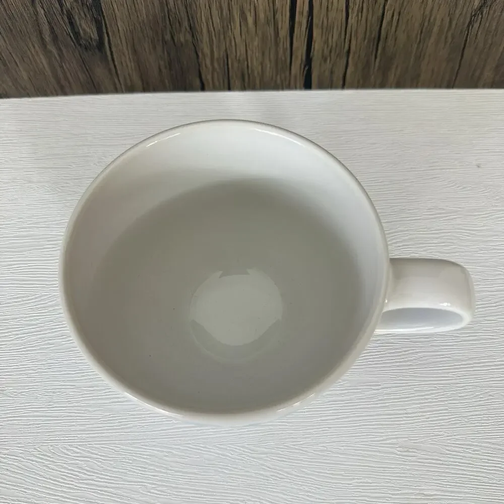 IKEA Bullra 15199 Coffee Mug Cup Large 16 oz Turquoise Floral Flowers